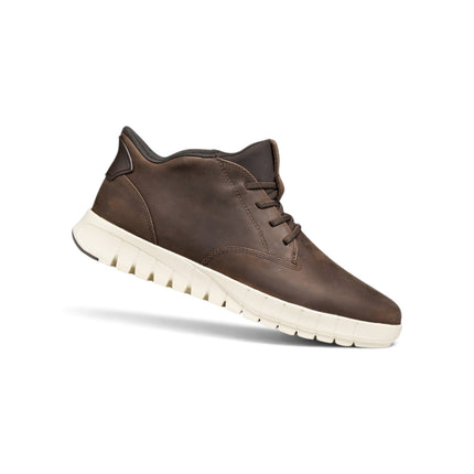 Stivaletto Uomo Flextride Plus FastIn Tessuto e Pelle Marrone | Geox U56MAB FLEXTRIDE PLUS COFFEE Geox 