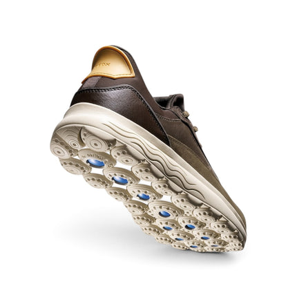 Spherica Plus Sneakers Uomo Bassa in Pelle e Tessuto Military Multi | Geox U56MPA SPHERICA PLUS MILITARY COFFEE Geox 