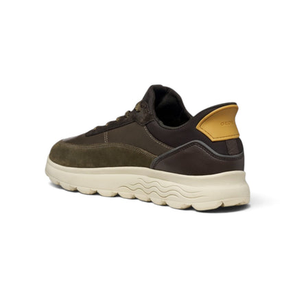 Spherica Plus Sneakers Uomo Bassa in Pelle e Tessuto Military Multi | Geox U56MPA SPHERICA PLUS MILITARY COFFEE Geox 