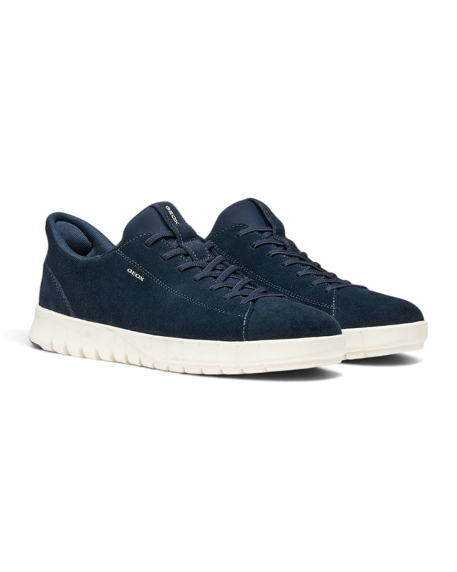 Sneakers Uomo Flextride Plus FastIn Tessuto e Camoscio Blu | Geox U65MAA FLEXTRIDE PLUS DARK BLUE Geox 