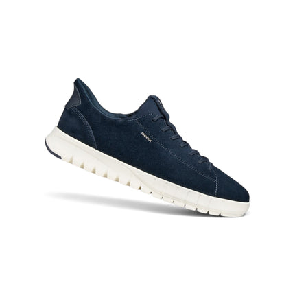 Sneakers Uomo Flextride Plus FastIn Tessuto e Camoscio Blu | Geox U65MAA FLEXTRIDE PLUS DARK BLUE Geox 
