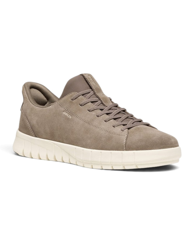 Sneakers Uomo Flextride Plus FastIn Tessuto e Camoscio Taupe | Geox U65MAA FLEXTRIDE PLUS TAUPE Geox 