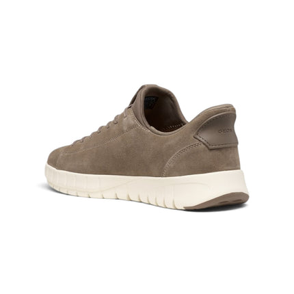 Sneakers Uomo Flextride Plus FastIn Tessuto e Camoscio Taupe | Geox U65MAA FLEXTRIDE PLUS TAUPE Geox 