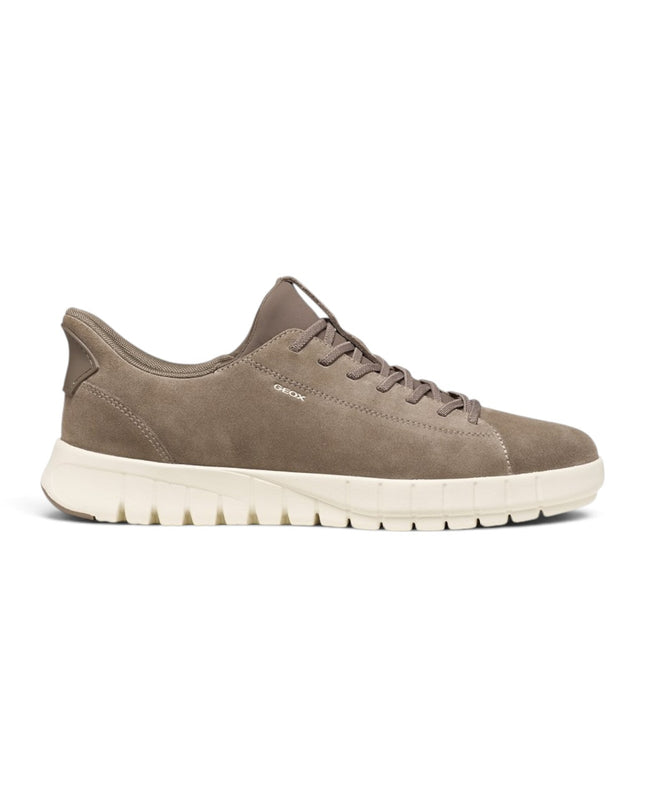 Sneakers Uomo Flextride Plus FastIn Tessuto e Camoscio Taupe | Geox U65MAA FLEXTRIDE PLUS TAUPE Geox 