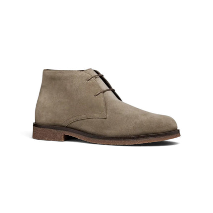 Polacchine Stivaletto Uomo in Camoscio Beige Tortora | Greox U6658D CLAUDIO GREY BROWN Geox 