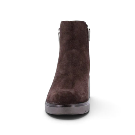 Stivaletto Donna con Tacco in Camoscio Marrone | Grunland PO1948 ROLA DARK BROWN Grunland 