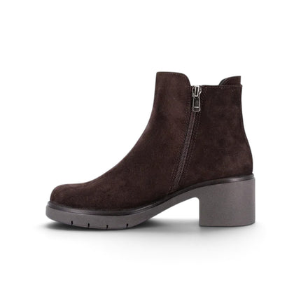 Stivaletto Donna con Tacco in Camoscio Marrone | Grunland PO1948 ROLA DARK BROWN Grunland 