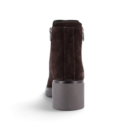 Stivaletto Donna con Tacco in Camoscio Marrone | Grunland PO1948 ROLA DARK BROWN Grunland 