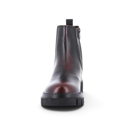 Stivaletto Donna in Pelle Tamponato Bordo | Grunland PO1951 ROCE BORDO Grunland 