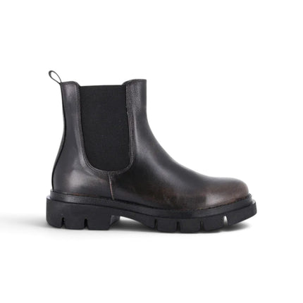 Stivaletto Donna in Pelle Tamponato Terra | Grunland PO1951 ROCE TERRA Grunland 