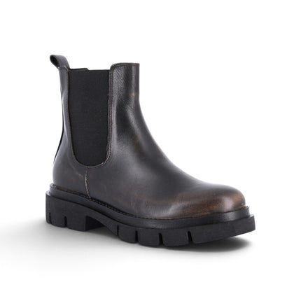 Stivaletto Donna in Pelle Tamponato Terra | Grunland PO1951 ROCE TERRA Grunland 