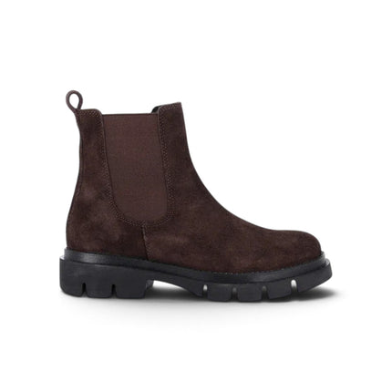 Stivaletto Chelsea Donna in Camoscio Marrone | Grunland PO1952 ROCE DARK BROWN Grunland 