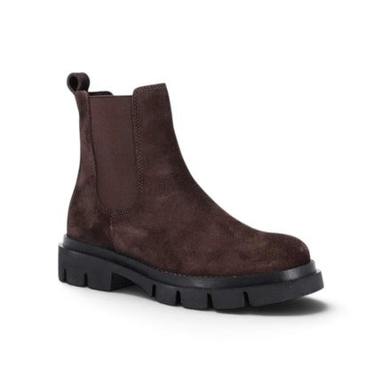 Stivaletto Chelsea Donna in Camoscio Marrone | Grunland PO1952 ROCE DARK BROWN Grunland 