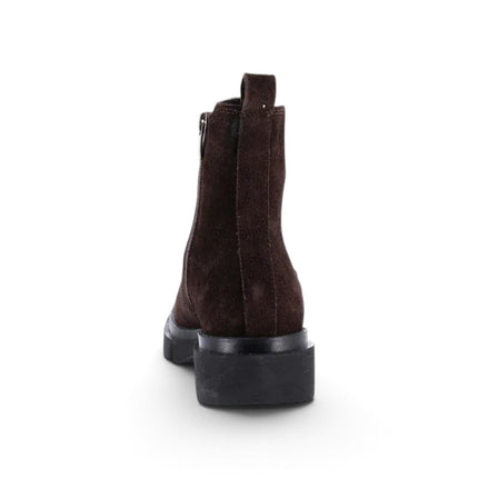 Stivaletto Chelsea Donna in Camoscio Marrone | Grunland PO1952 ROCE DARK BROWN Grunland 
