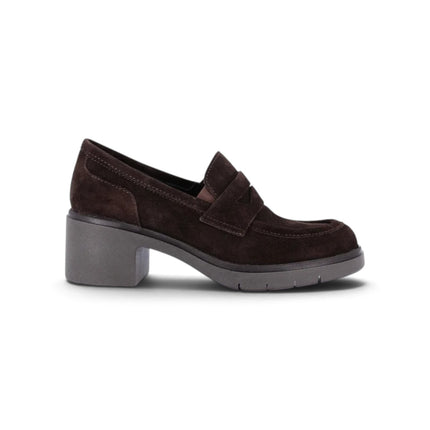 Mocassino Donna con Tacco in Camoscio Marrone | Grunland SC6413 ROLA BROWN Grunland 