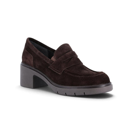 Mocassino Donna con Tacco in Camoscio Marrone | Grunland SC6413 ROLA BROWN Grunland 