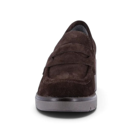 Mocassino Donna con Tacco in Camoscio Marrone | Grunland SC6413 ROLA BROWN Grunland 