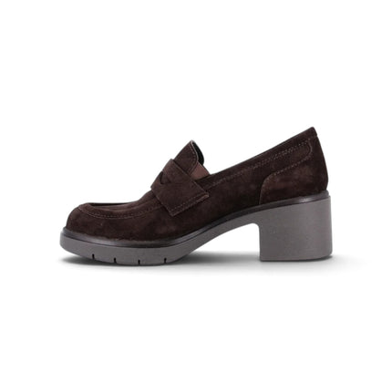 Mocassino Donna con Tacco in Camoscio Marrone | Grunland SC6413 ROLA BROWN Grunland 