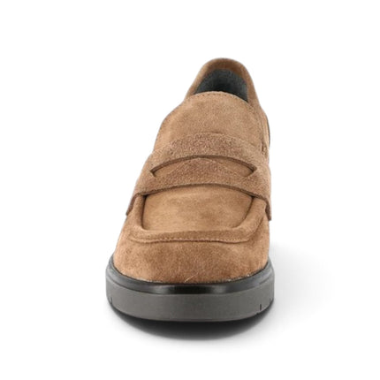 Mocassino Donna con Tacco in Camoscio Cuoio | Grunland SC6413 ROLA TAN Grunland 
