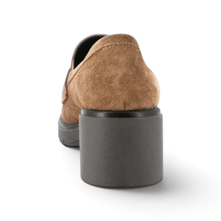 Mocassino Donna con Tacco in Camoscio Cuoio | Grunland SC6413 ROLA TAN Grunland 