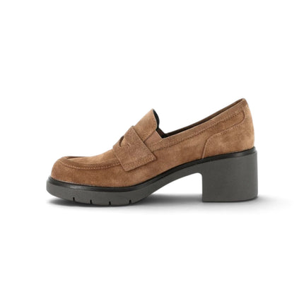 Mocassino Donna con Tacco in Camoscio Cuoio | Grunland SC6413 ROLA TAN Grunland 