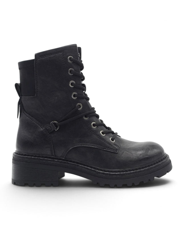 Anfibio Combat Donna con Lacci e Zip Nero | Jeep BYWAY LACE BLACK Jeep Footwear 