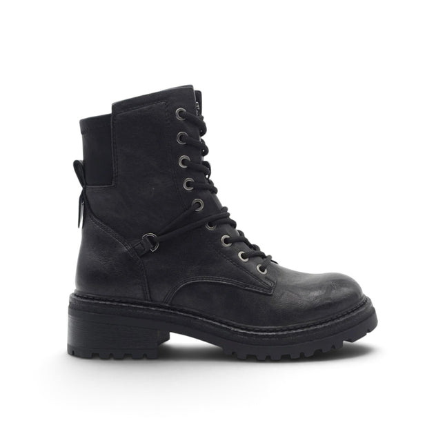 Anfibio Combat Donna con Lacci e Zip Nero | Jeep BYWAY LACE BLACK Jeep Footwear 