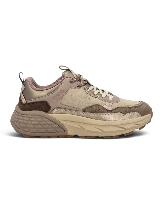 Sneakers Donna in Camoscio Multicolor Beige | Jeep GROOVE BEIGE Jeep Footwear 