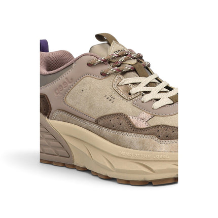 Sneakers Donna in Camoscio Multicolor Beige | Jeep GROOVE BEIGE Jeep Footwear 