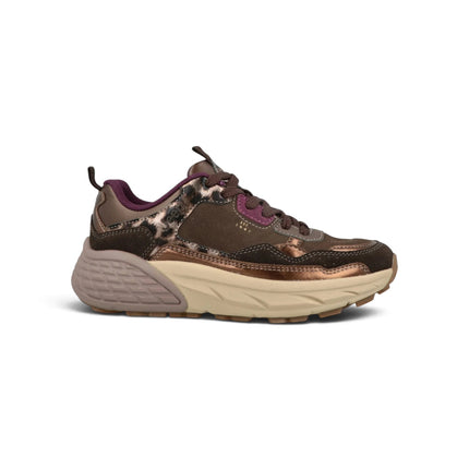 Sneakers Donna in Camoscio Multicolor Marrone Animalier | Jeep GROOVE DARK BROWN Jeep Footwear 