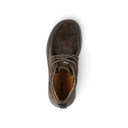 Stivaletti Polacchine Uomo in Camoscio Marrone | Jeep KAUAI WALLA MID DARK BROWN Jeep Footwear 