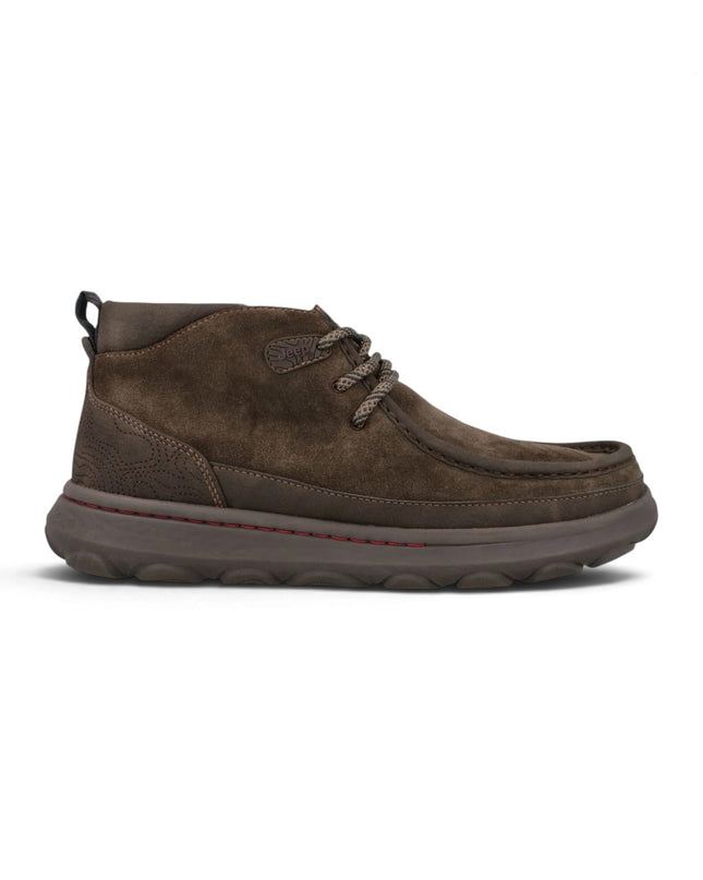 Stivaletti Polacchine Uomo in Camoscio Marrone | Jeep KAUAI WALLA MID DARK BROWN Jeep Footwear 