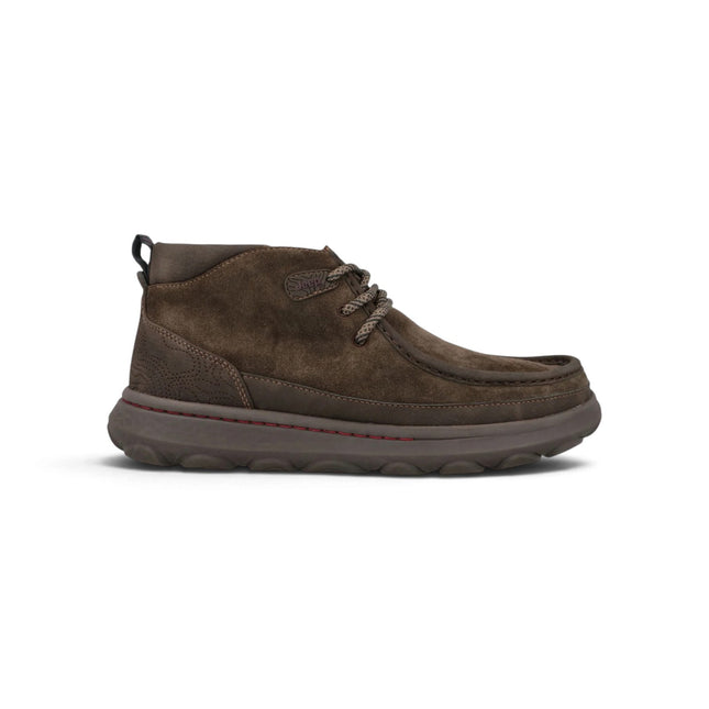 Stivaletti Polacchine Uomo in Camoscio Marrone | Jeep KAUAI WALLA MID DARK BROWN Jeep Footwear 