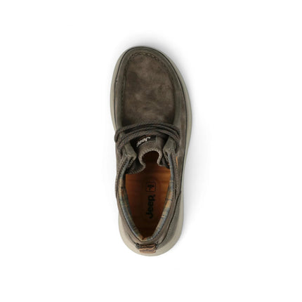 Stivaletti Polacchine Uomo in Camoscio Verde Military | Jeep KAUAI WALLA MID MILITARY Jeep Footwear 