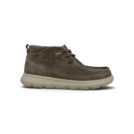 Stivaletti Polacchine Uomo in Camoscio Verde Military | Jeep KAUAI WALLA MID MILITARY Jeep Footwear 