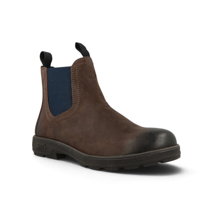 Stivaletto Chelsea Uomo in Pelle Marrone | Jeep Footwear QUAD BLUE Jeep Footwear 