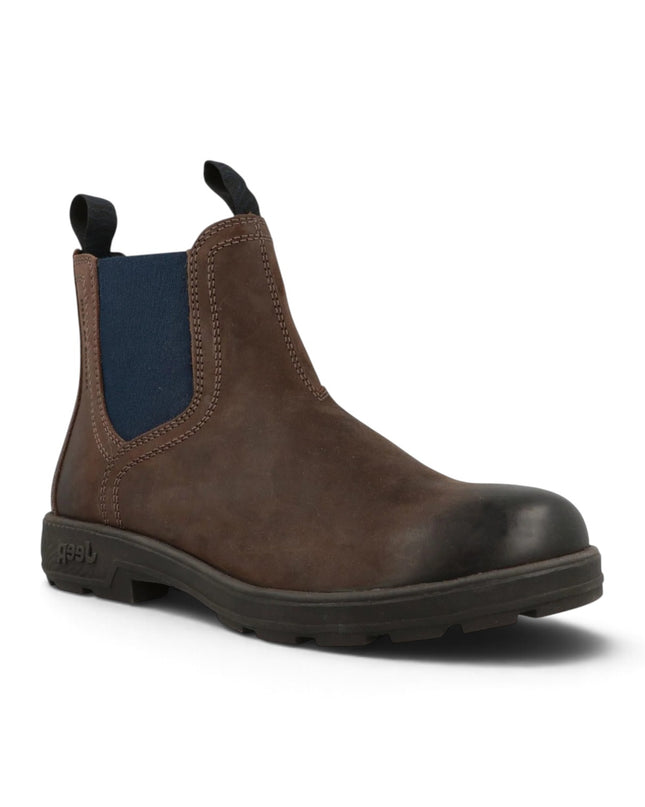 Stivaletto Chelsea Uomo in Pelle Marrone | Jeep Footwear QUAD BLUE Jeep Footwear 