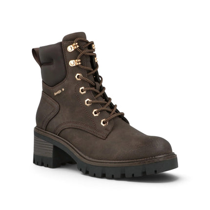 Anfibio Donna con Tacco Marrone | Jeep RAVEN LACE BROWN Jeep Footwear 