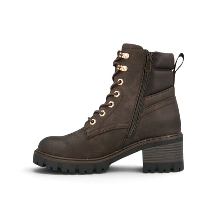 Anfibio Donna con Tacco Marrone | Jeep RAVEN LACE BROWN Jeep Footwear 