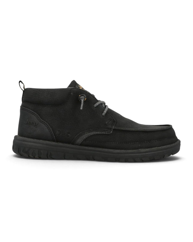 Polacchine Uomo in Ecopelle Nero |  Jeep SAMOA MID BLACK Jeep Footwear 