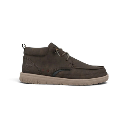 Polacchine Uomo in Ecopelle Marrone |  Jeep SAMOA MID DARK BROWN Jeep Footwear 