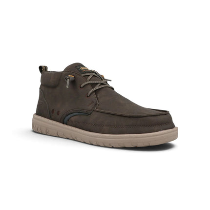 Polacchine Uomo in Ecopelle Marrone |  Jeep SAMOA MID DARK BROWN Jeep Footwear 
