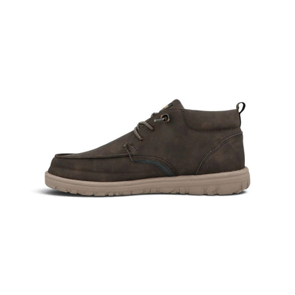Polacchine Uomo in Ecopelle Marrone |  Jeep SAMOA MID DARK BROWN Jeep Footwear 