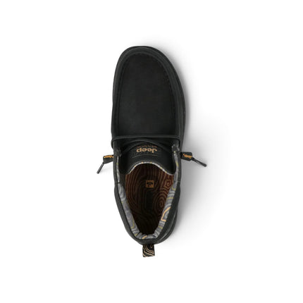 Polacchine Uomo Ingegnere  in Ecopelle Nero | Jeep SAMOA WALLABEE MID BLACK Jeep Footwear 