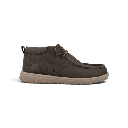 Polacchine Uomo Ingegnere  in Ecopelle Marrone | Jeep SAMOA WALLABEE MID DARK BROWN Jeep Footwear 