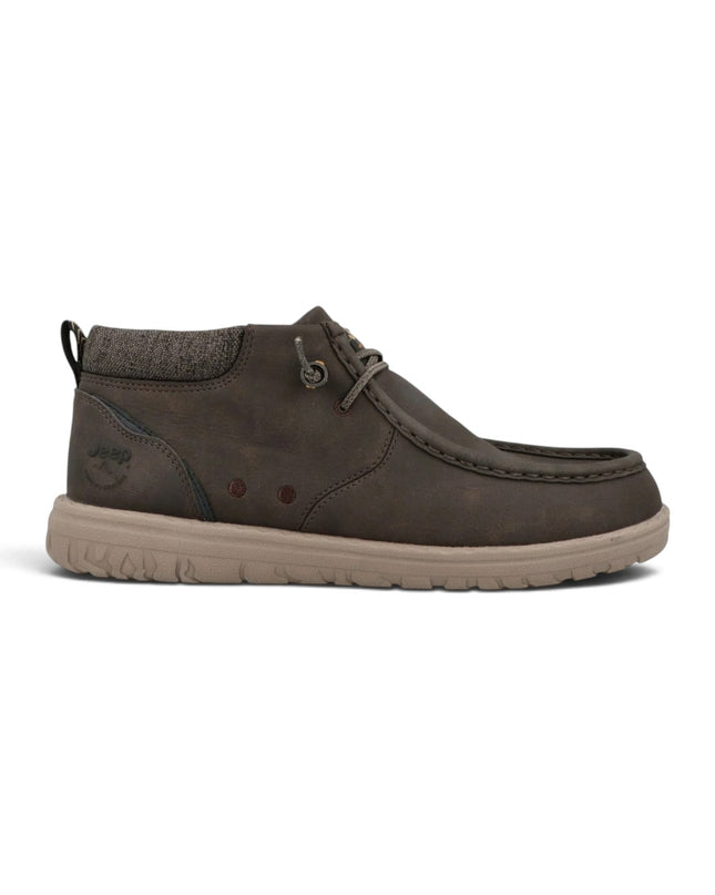 Polacchine Uomo Ingegnere  in Ecopelle Marrone | Jeep SAMOA WALLABEE MID DARK BROWN Jeep Footwear 