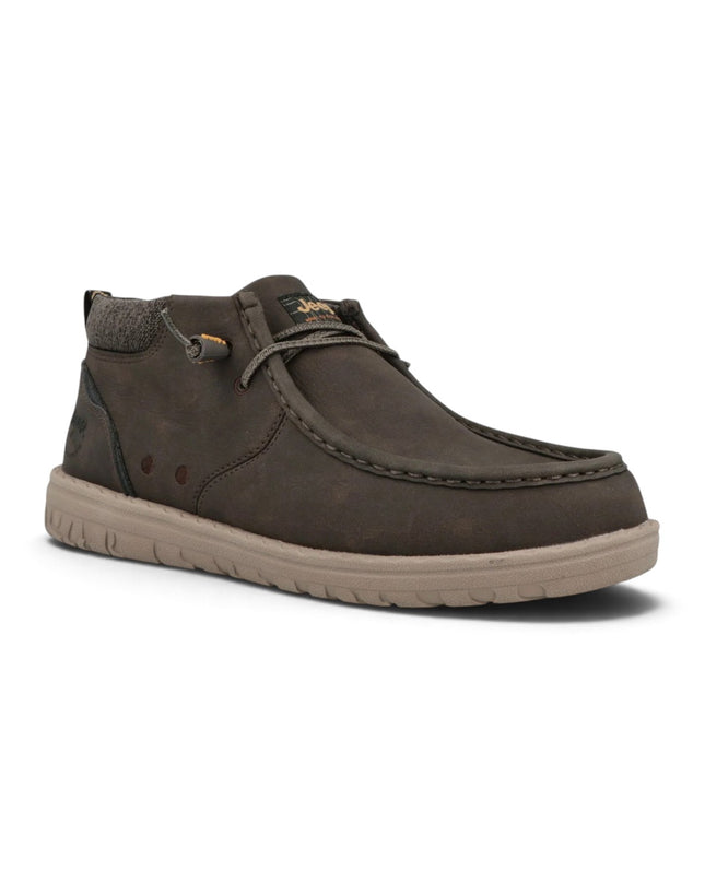 Polacchine Uomo Ingegnere  in Ecopelle Marrone | Jeep SAMOA WALLABEE MID DARK BROWN Jeep Footwear 