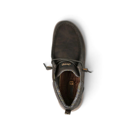 Polacchine Uomo Ingegnere  in Ecopelle Marrone | Jeep SAMOA WALLABEE MID DARK BROWN Jeep Footwear 