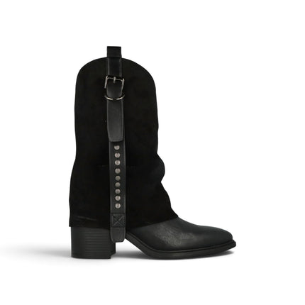 Stivali Donna in Ecopelle Nera | Jeep TEX FOLD BLACK Jeep Footwear 
