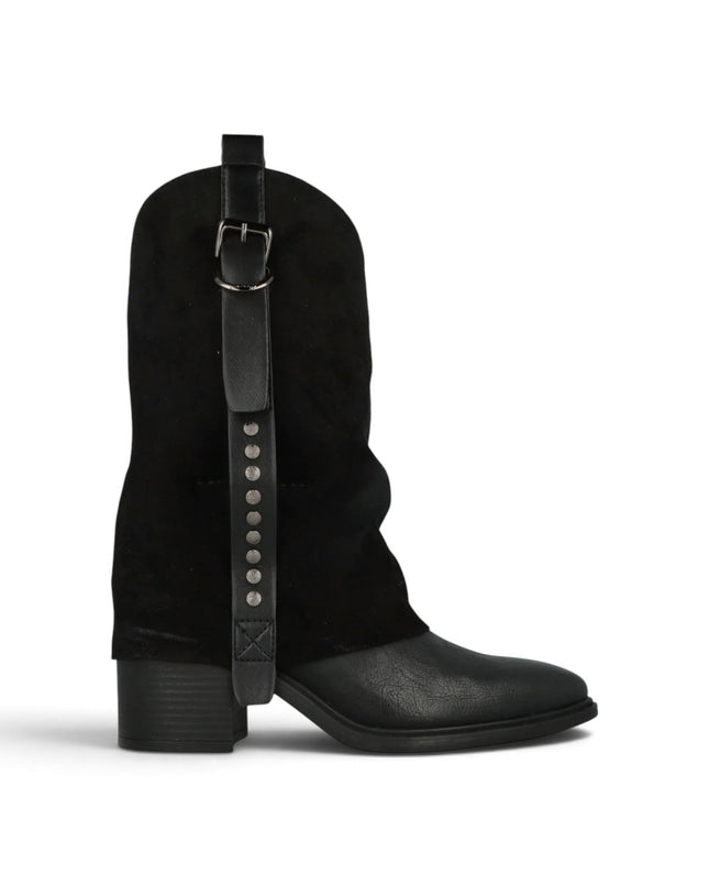 Stivali Donna in Ecopelle Nera | Jeep TEX FOLD BLACK Jeep Footwear 